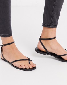 Черные сандалии ASOS DESIGN-Черный