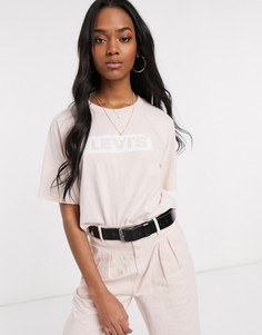 Футболка с набивкой флок Levis-Розовый Levis®