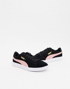 Черно-розовые кроссовки Puma VIKKY V2-Черный