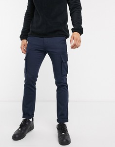 Темно-синие зауженные брюки карго Tommy Hilfiger-Темно-синий