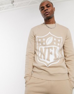 Бежевый свитшот с логотипом NFL от комплекта ASOS DESIGN