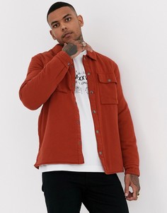 Рубашка навыпуск табачного цвета Topman-Коричневый