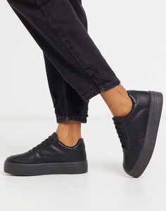 Черные кроссовки на платформе ASOS DESIGN-Черный