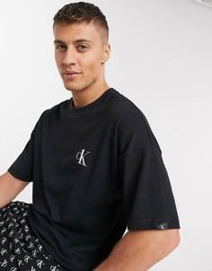 Черная футболка для дома с круглым вырезом Calvin Klein CK One-Черный