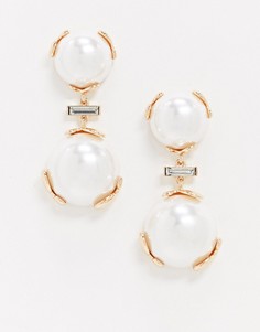 Серьги-подвески ASOS DESIGN-Золотой