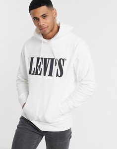 Худи белого цвета с логотипом на груди Levis-Белый Levis®