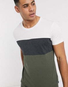 Разноцветная футболка в стиле колор блок Esprit-Мульти