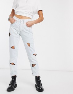 Рваные джинсы длиной до щиколотки Levis 501-Белый Levis®