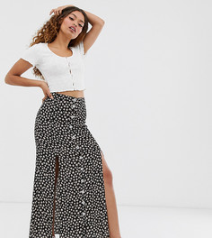 Черная юбка макси Miss Selfridge Petite-Черный