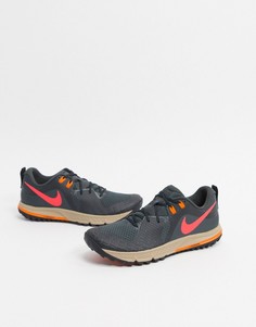Серые кроссовки Nike Running Air Zoom Wildhorse 5-Серый