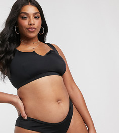 Черные трусы бикини от комплекта ASOS DESIGN recycled curve-Черный