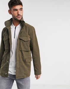 Куртка цвета хаки с молнией PS Paul Smith-Зеленый
