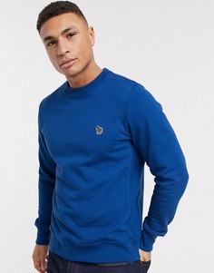 Синий свитшот с круглым вырезом и логотипом PS Paul Smith