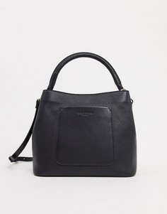 Черная кожаная сумка Paul Costelloe-Черный