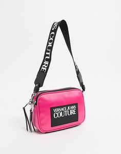 Нейлоновая сумка через плечо Versace Jeans Couture-Розовый