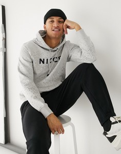 Серо-синий худи Nicce-Серый