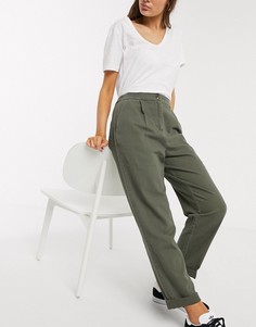 Широкие брюки ASOS DESIGN-Зеленый