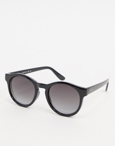 Круглые черные солнцезащитные очки Esprit-Черный