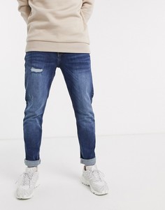 Синие узкие джинсы New Look-Синий