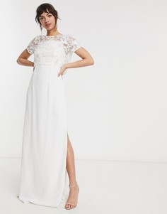 Свадебное платье с отделкой French Connection-Белый