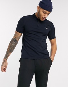 Темно-синяя однотонная футболка-поло Fred Perry-Темно-синий