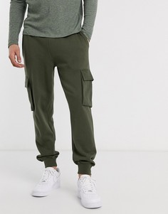 Джоггеры карго цвета хаки Topman-Зеленый
