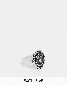 Кольцо-печатка Reclaimed Vintage-Серебряный