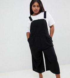 Комбинезон с карманами ASOS DESIGN Curve-Черный