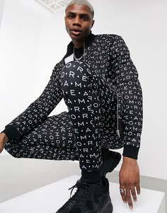 Спортивный костюм с олимпийкой и суженными книзу джоггерами ASOS DESIGN-Черный