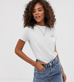 Футболка с принтом ASOS DESIGN Tall-Белый