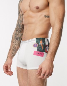 Боксеры-брифы с принтом Calvin Klein CK One-Белый