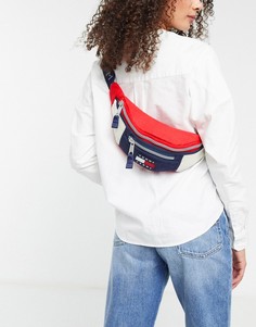 Парусиновая сумка-пояс Tommy Jeans-Мульти