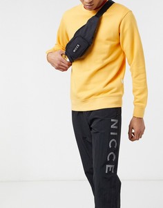 Черная сумка-кошелек на пояс с маленьким логотипом Nicce-Черный