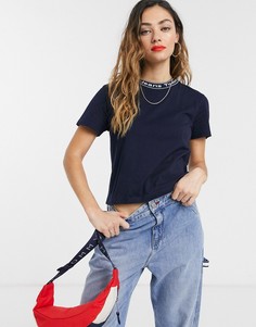 Футболка с логотипом Tommy Jeans-Темно-синий