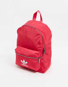 Розовый нейлоновый рюкзак с логотипом adidas originals