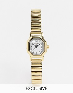 Золотистые восьмиугольные часы с расширяющимся браслетом Limit-Золотой