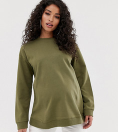 Свитшот цвета хаки ASOS DESIGN Maternity ultimate-Зеленый