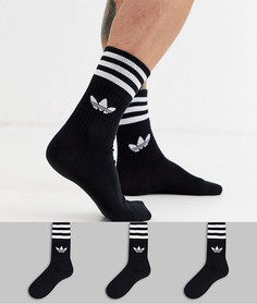 Комплект из 3 пар черных носков adidas Originals-Черный