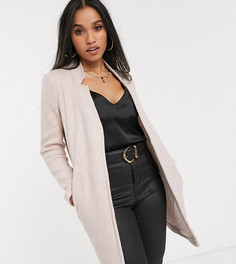 Розовое пальто с начесом Vero Moda Petite-Бежевый
