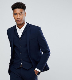 Темно-синий супероблегающий пиджак ASOS DESIGN Tall
