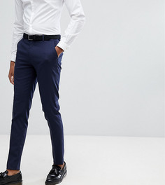 Темно-синие строгие брюки зауженного кроя ASOS DESIGN Tall-Темно-синий