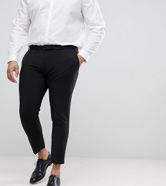Черные строгие супероблегающие брюки укороченного кроя ASOS DESIGN Plus-Черный