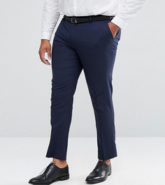 Темно-синие облегающие брюки ASOS DESIGN Plus-Темно-синий