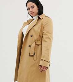Классический тренч ASOS DESIGN Curve-Светло-бежевый