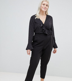 Суженные книзу брюки с завышенной талией ASOS DESIGN Curve-Черный