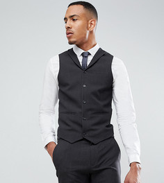 Темно-серый супероблегающий жилет ASOS DESIGN Tall