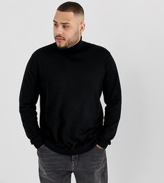 Черная водолазка ASOS DESIGN Plus-Черный