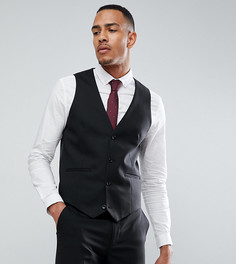 Черный жилет скинни ASOS DESIGN Tall