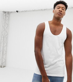 Белая майка из органического хлопка ASOS DESIGN Tall-Белый