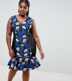 Платье миди с цветочным узором Lovedrobe-Мульти